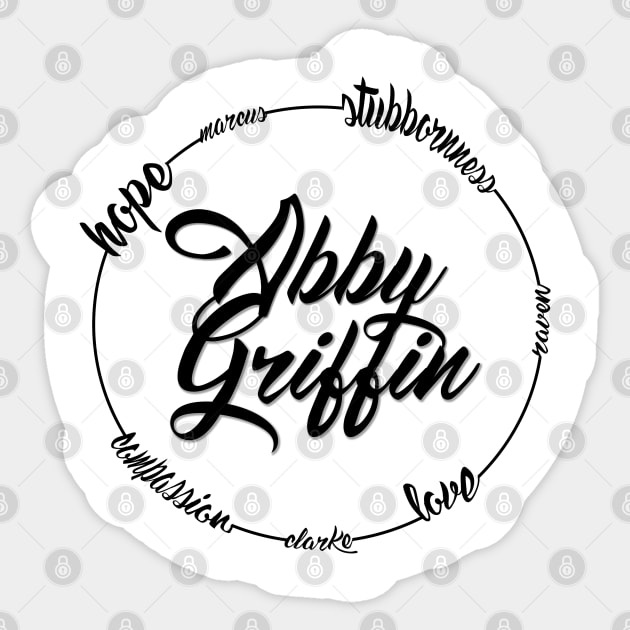 Abby Griffin Lettering Sticker by ArtisanGriffinKane